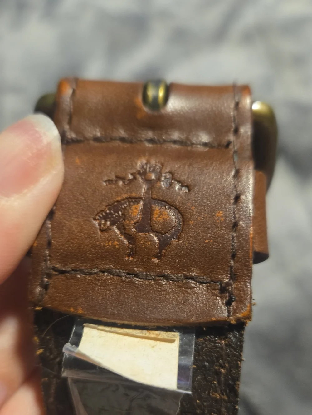 BROOKS BROTHERS-Braided Brown Leather Belt-Size M